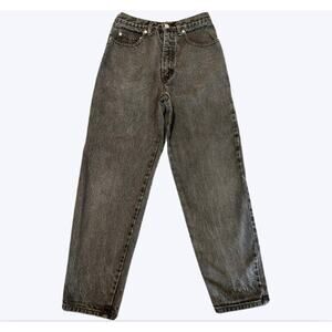 Vintage GUESS Georges Marciano Girls Size 14 Black Denim Jeans USA 100% Cotton